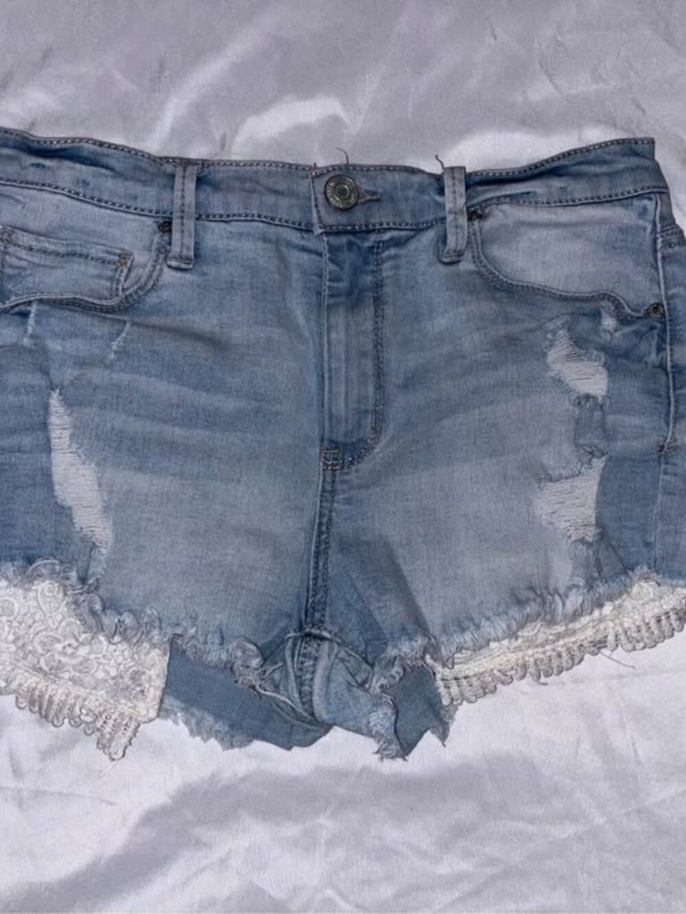 MUDD FLX Stretch High Rise Shortie Shorts, Size 11
